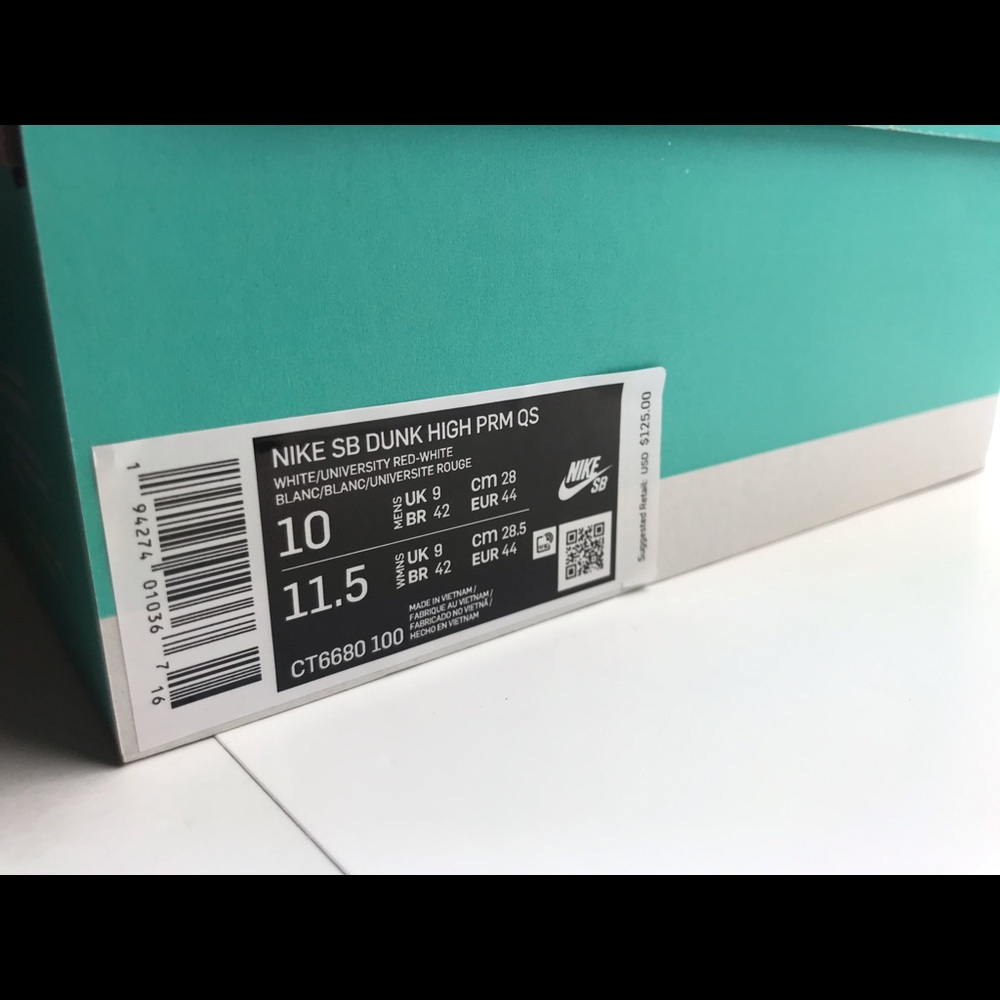 Nike SB Dunk High Paul Rodriguez Sz 10 CT6680-100 - Picture 6 of 8